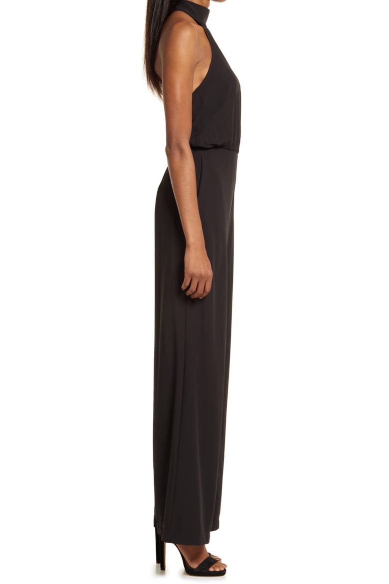 Moment for Life Halter Jumpsuit, Alternate, color, BLACK
