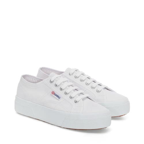 Superga 2740 Platform Sneakers In White