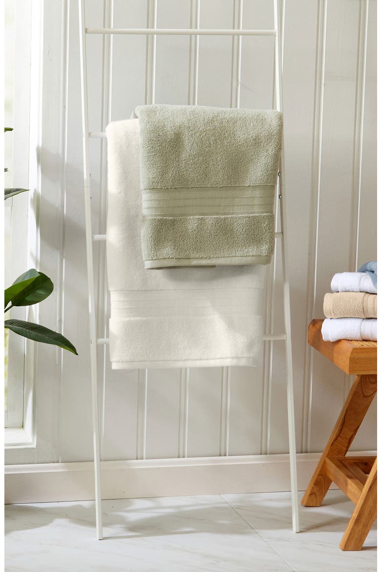 Premium Cotton 6-Piece Towel Set, Alternate, color, LIGHT GREY