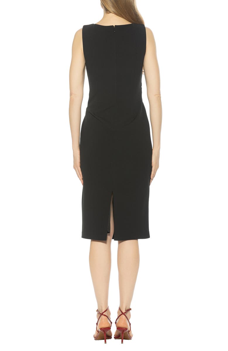 Alexia Admor Tie Detail Sleeveless Sheath Dress, Alternate, color, Black