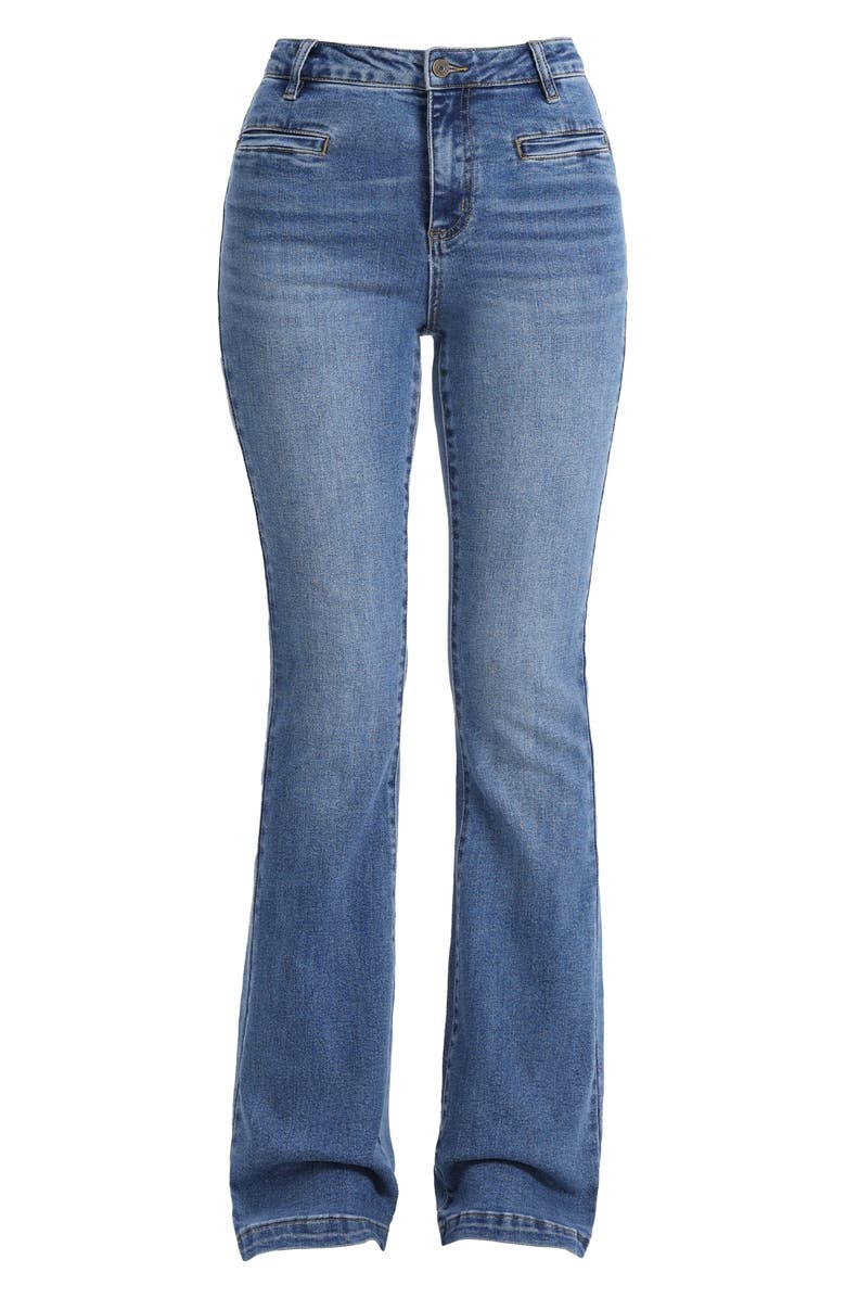 Bayeas Welt Pocket High Waist Bootcut Jeans, Alternate, color, Nova