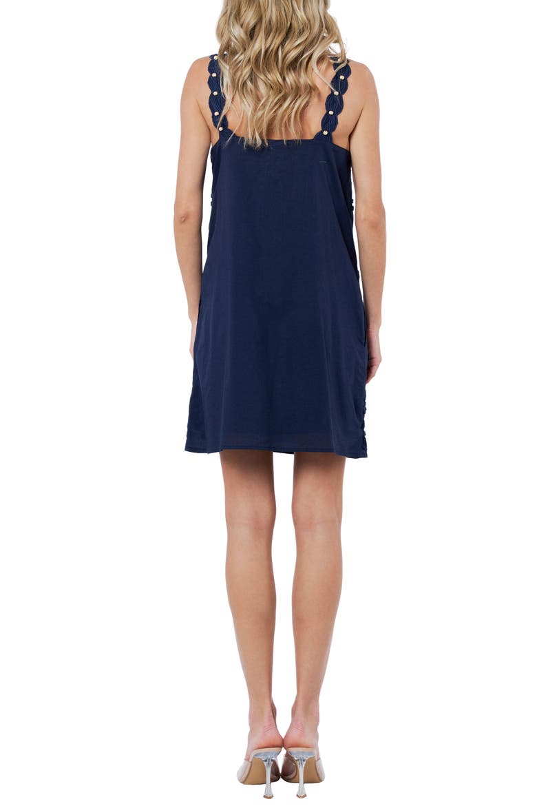 Harper Soutache Minidress, Alternate, color, NAVY