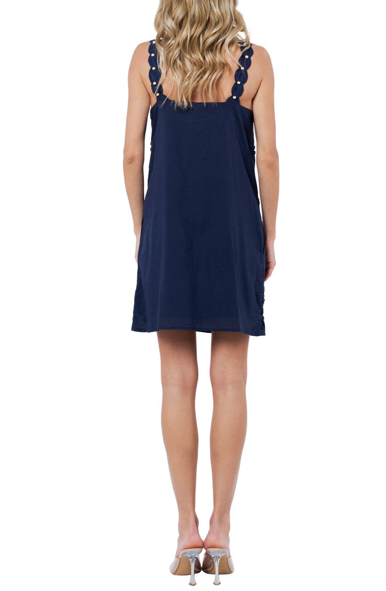 CIEBON Harper Soutache Minidress, Alternate, color, Navy