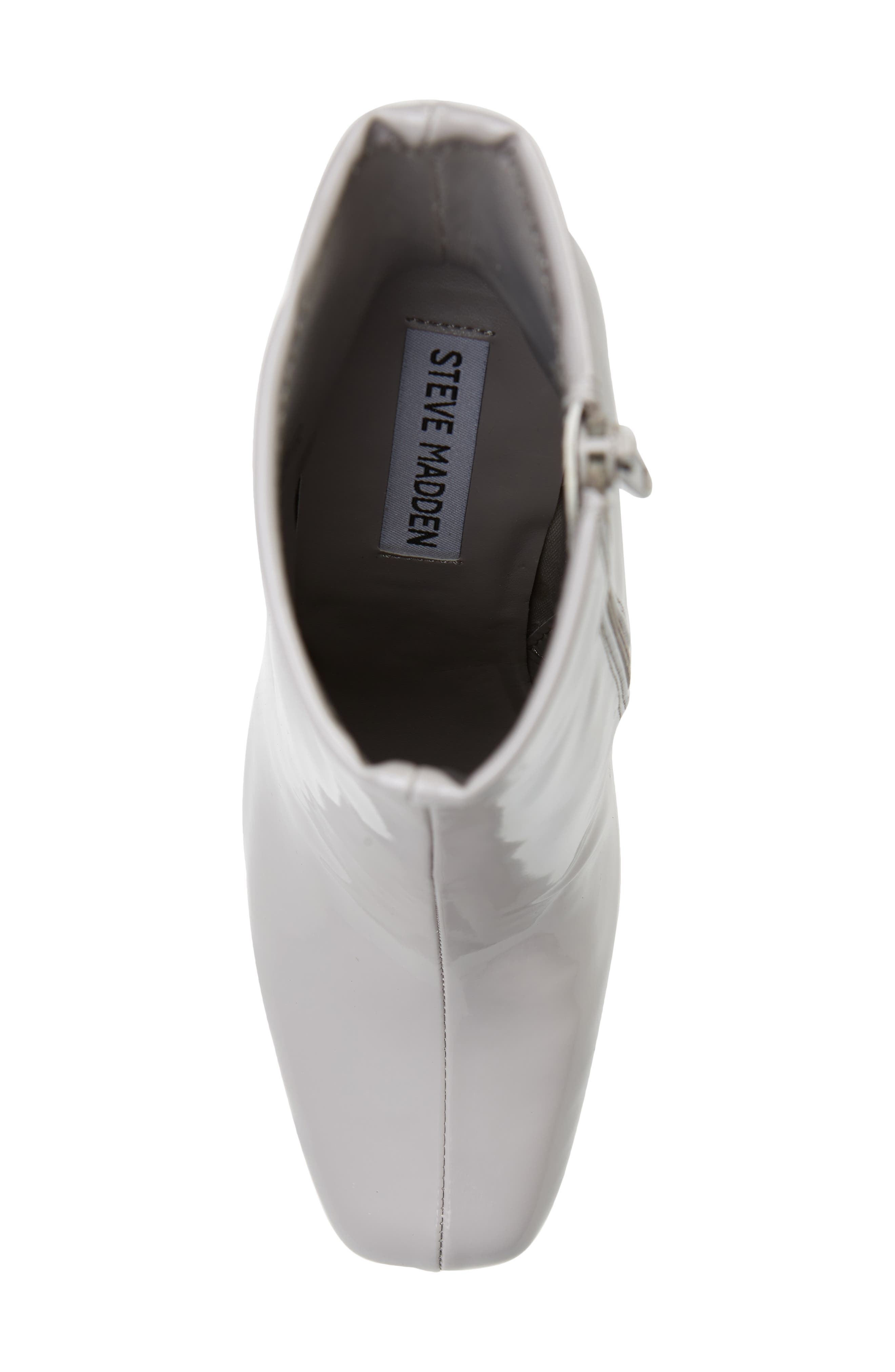 Lynden Block Heel Bootie, Alternate, color, GREY PATENT