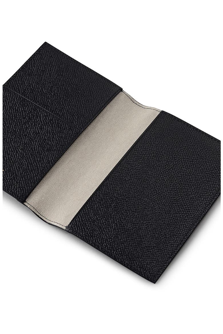 Halcomb Place Leather Passport Cover, Alternate, color, BLACK