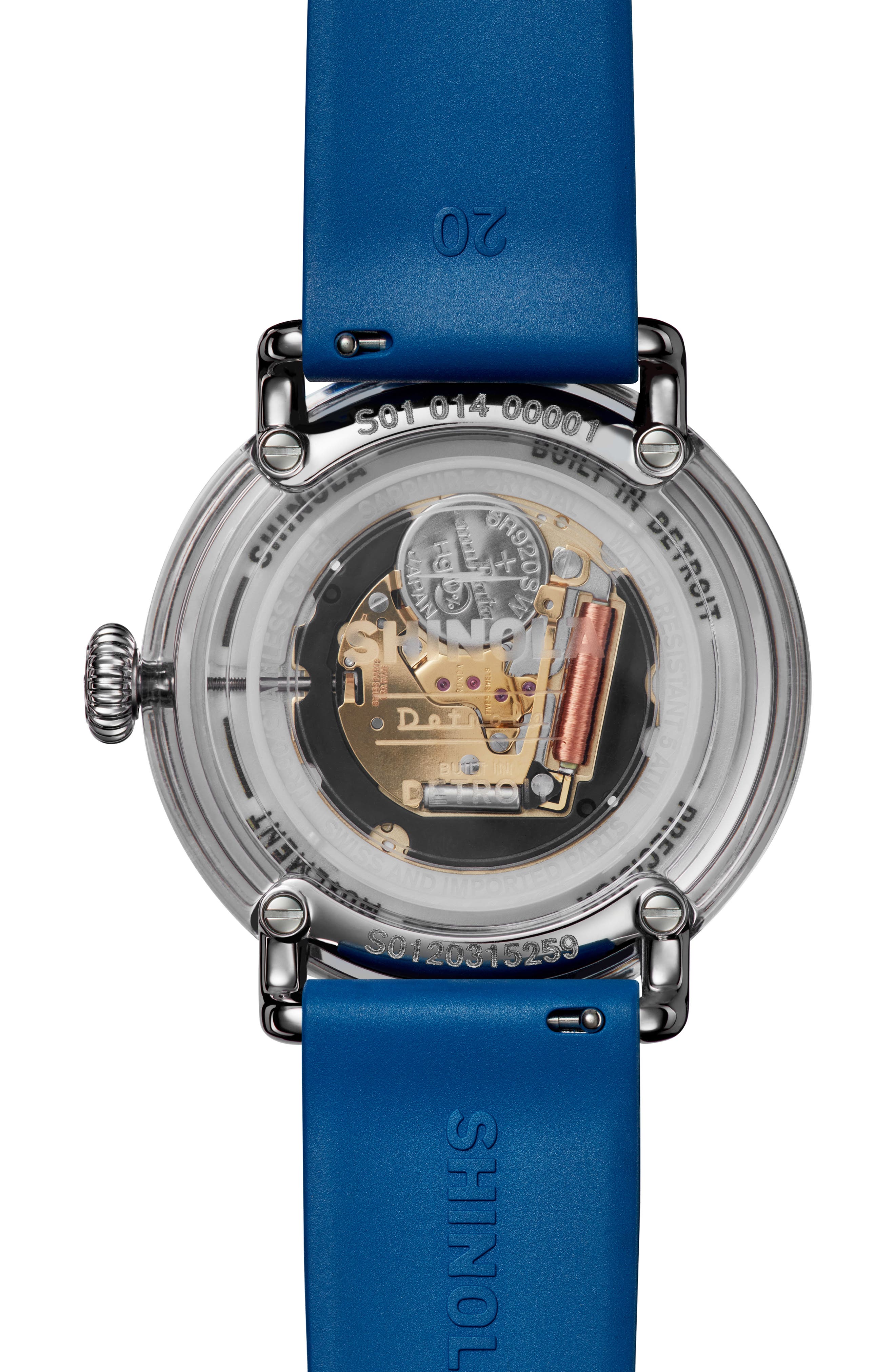 Shinola Detrola Wolverine Rubber Strap Watch, 41mm | Nordstrom