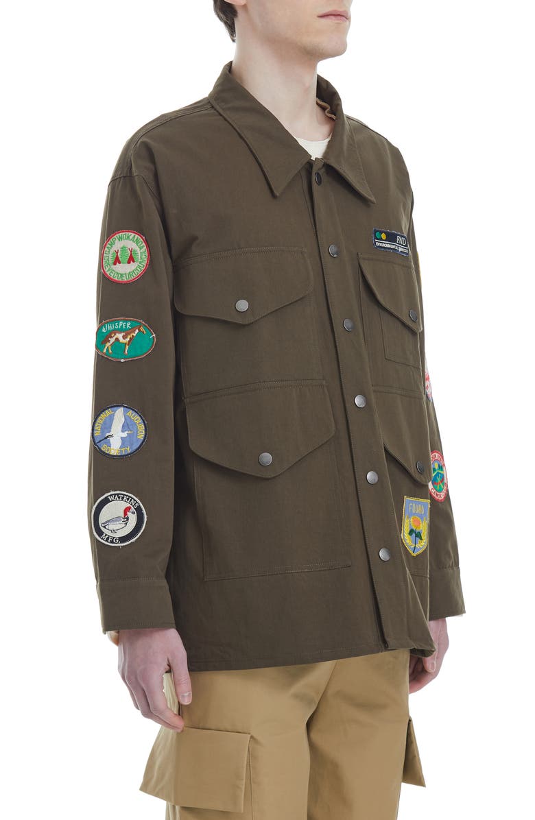 FOUND Oversize Patch Cotton Work Jacket, Alternate, color,