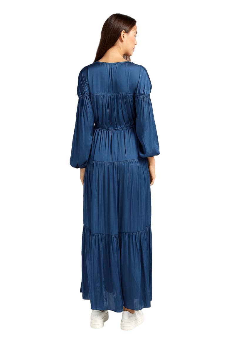 Window Seat Tiered Maxi Dress, Alternate, color, Blue