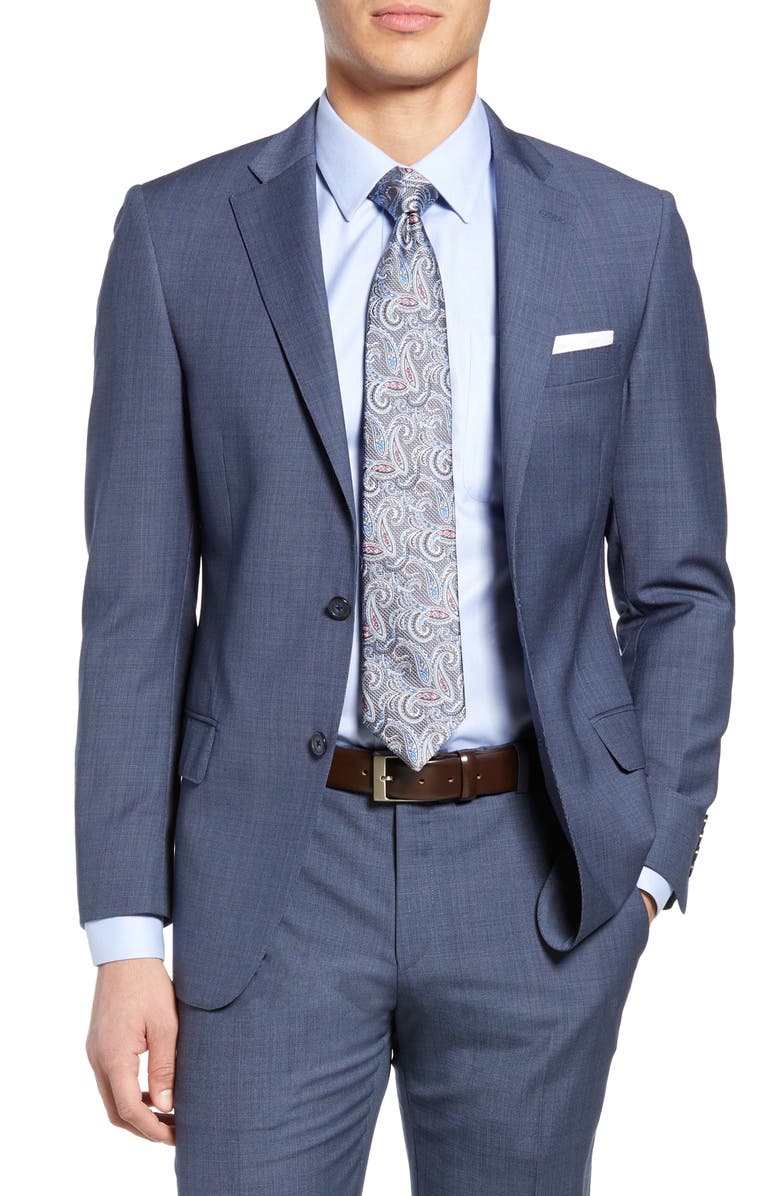 Hart Schaffner Marx Brooklyn Classic Fit Solid Wool Suit, Alternate, color, 