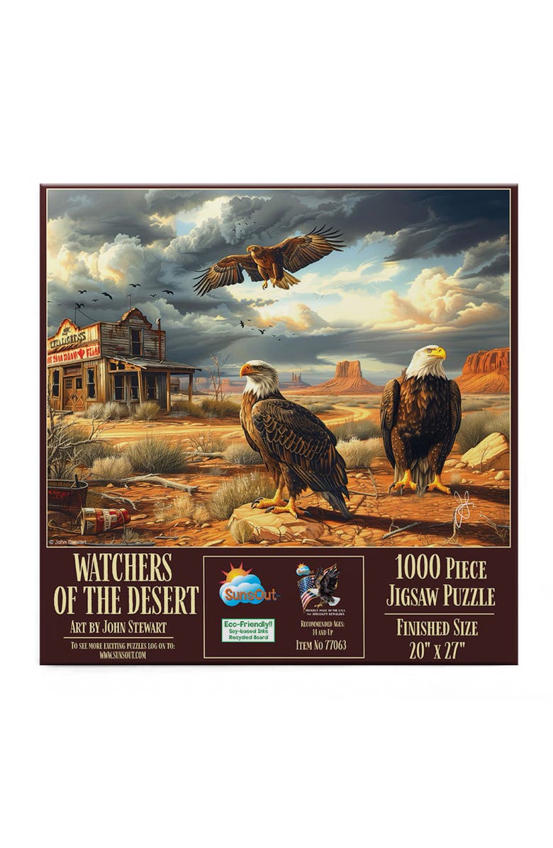 Sunsout Watchers of the Desert 1000 piece Jigsaw Puzzle for Adults, Alternate, color, Multicolor