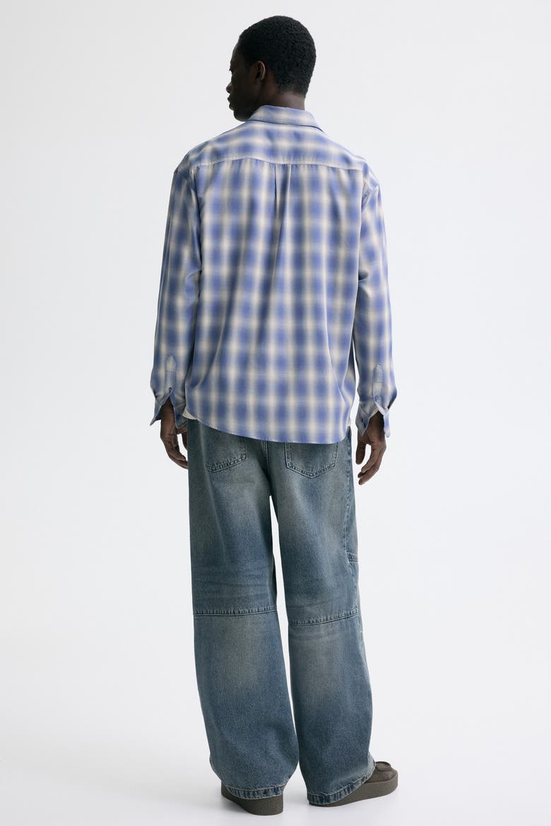 Relaxed Fit Shirt, Alternate, color, Light blue/checked