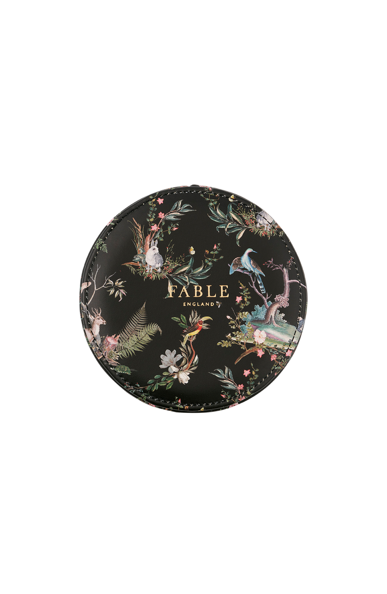 Fable England Round Lidded Jewellery Box, Alternate, color, Black