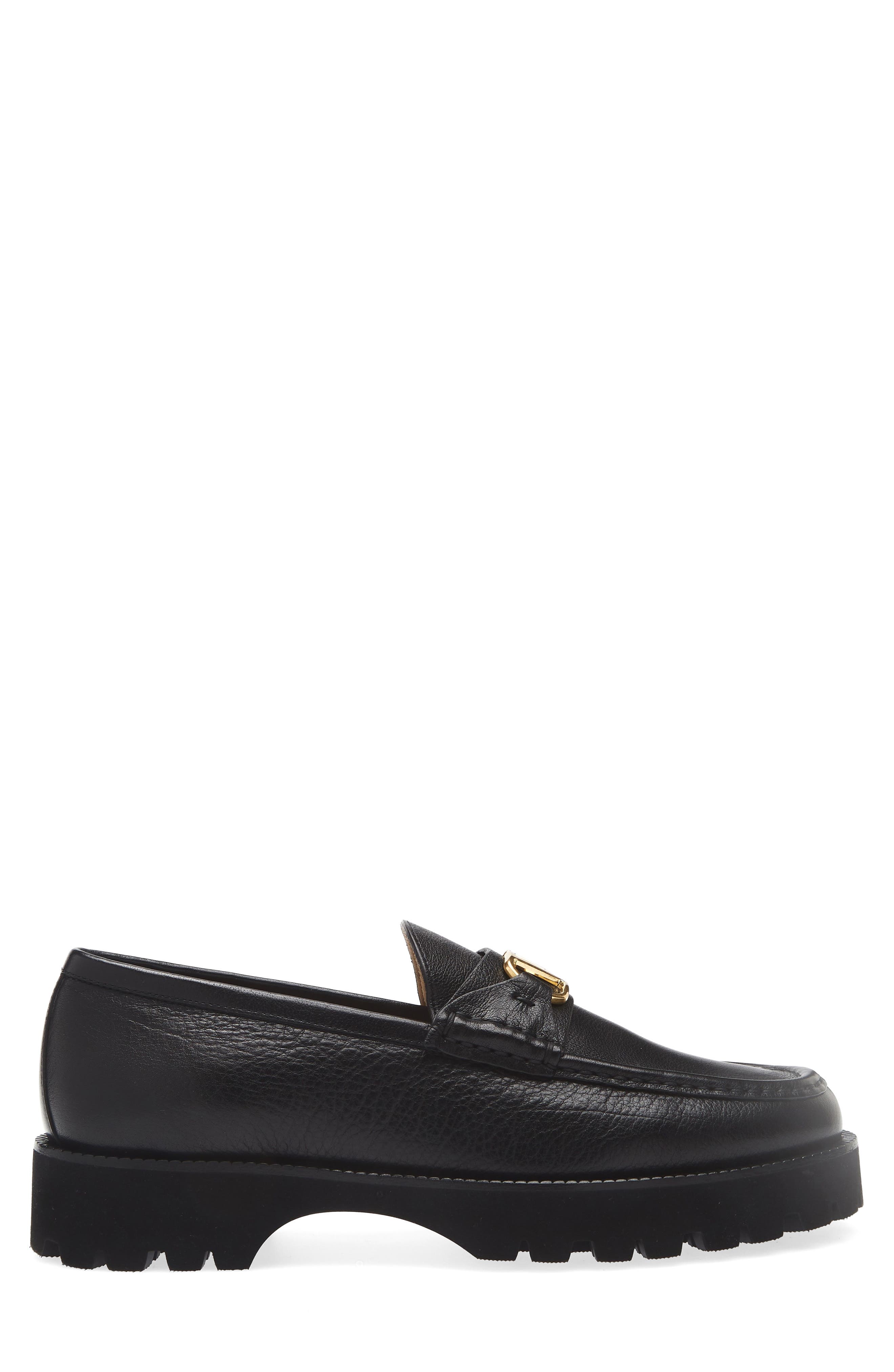 Valentino Garavani VLOGO Signature Loafer, Alternate, color, Black