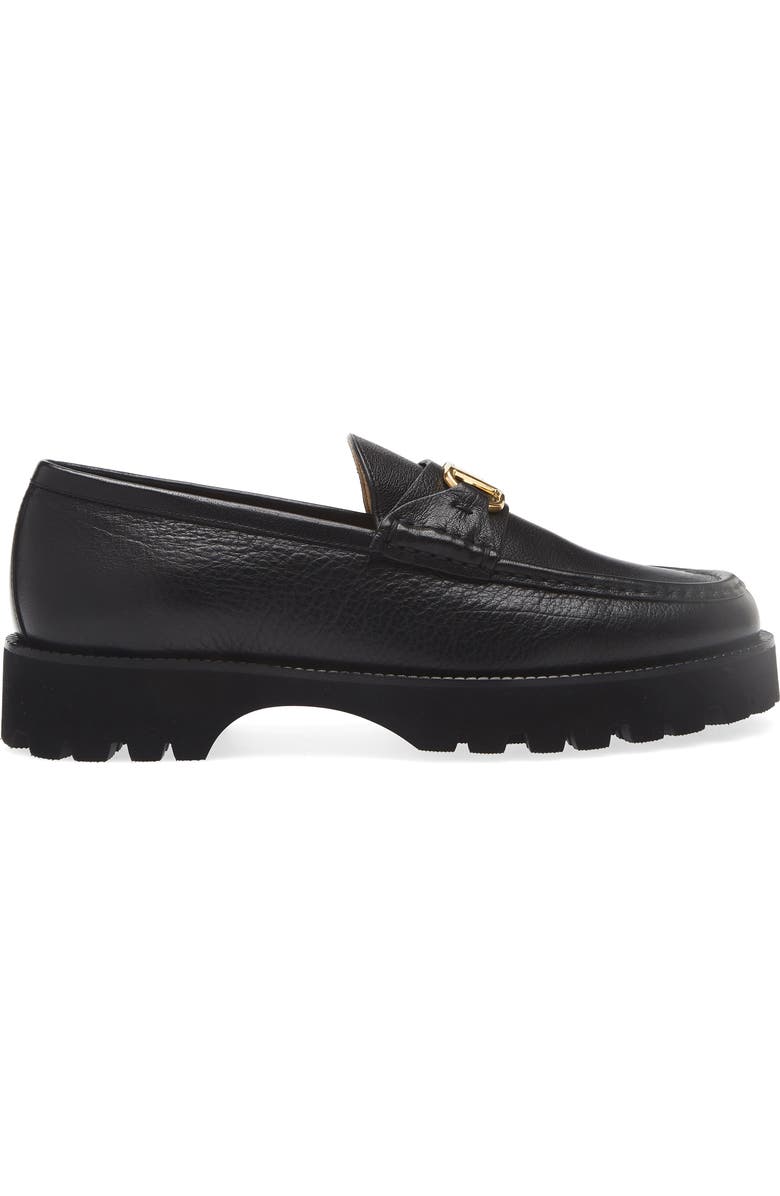 Valentino Garavani VLOGO Signature Loafer, Alternate, color, Black