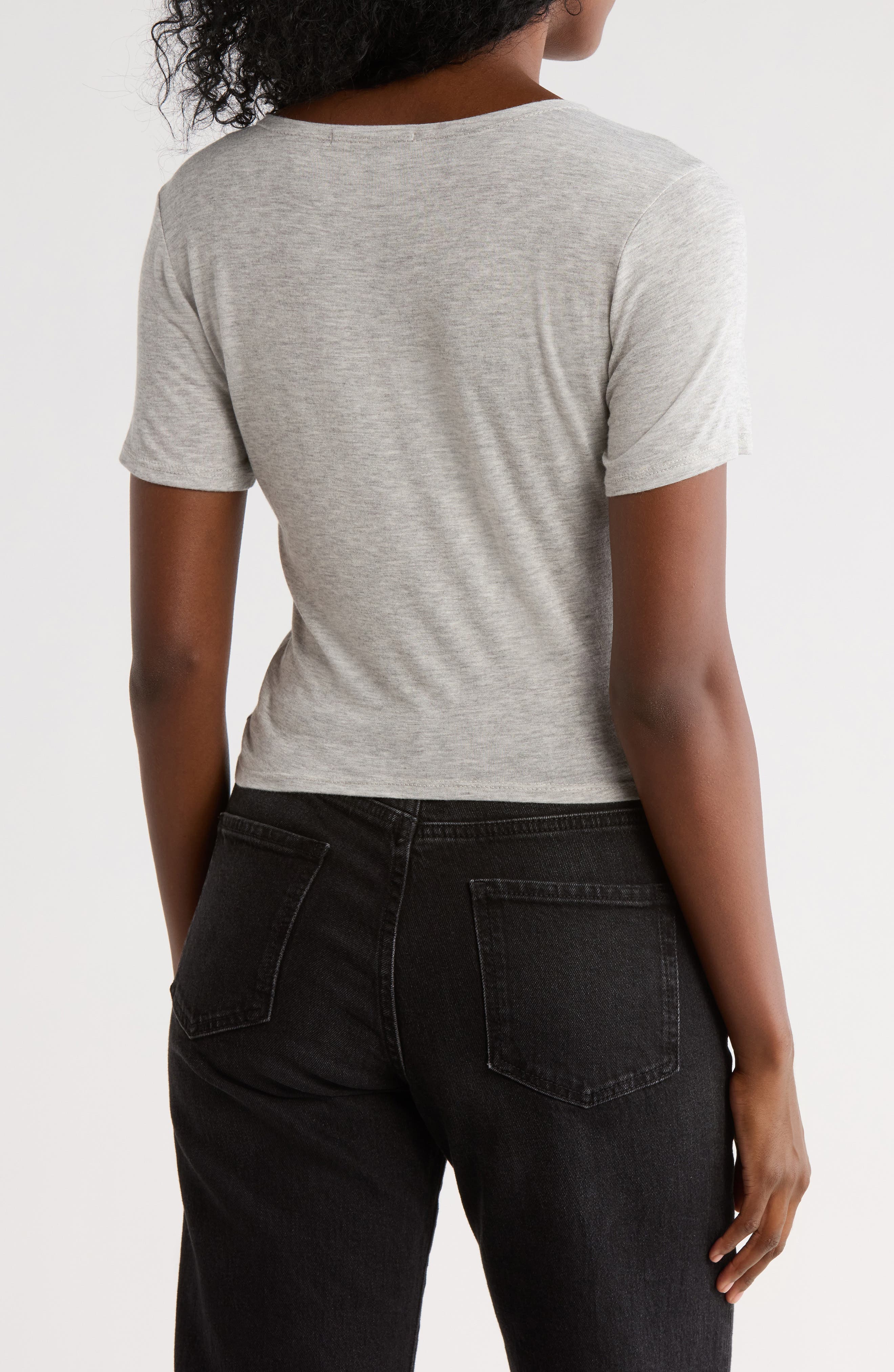 Drawstring Ruched Front Top - image 4