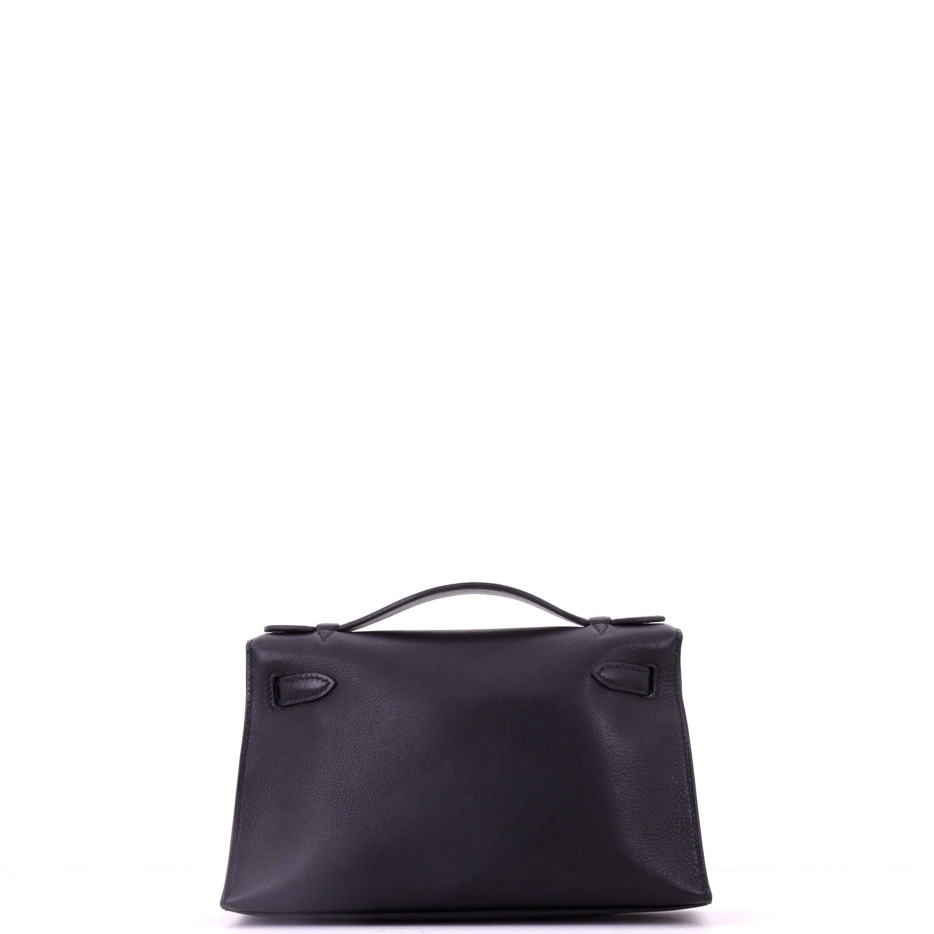 Kelly Pochette Swift, Alternate, color, Black