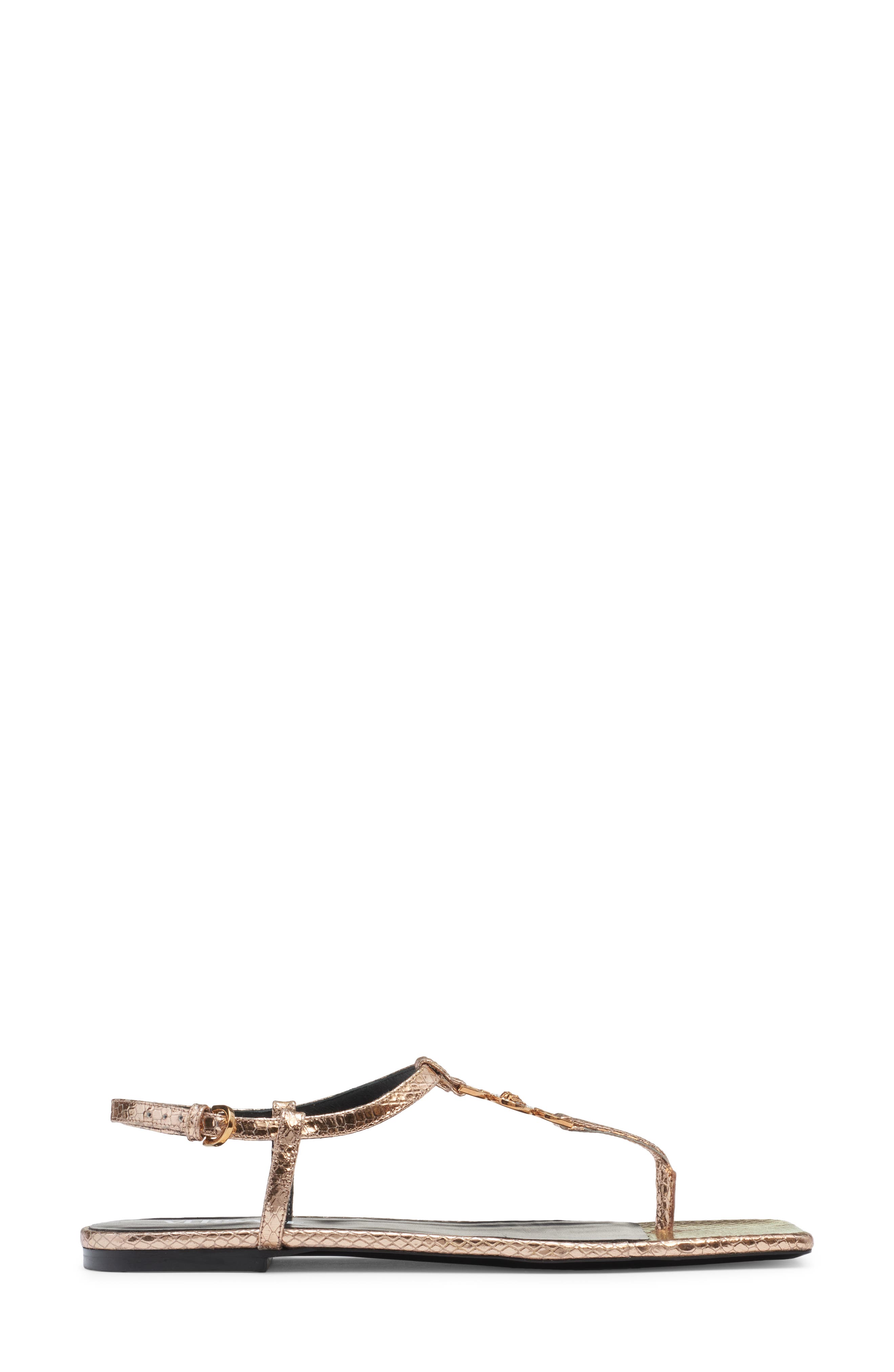 Versace Crystal Medusa '95 T-Strap Sandal, Alternate, color, 