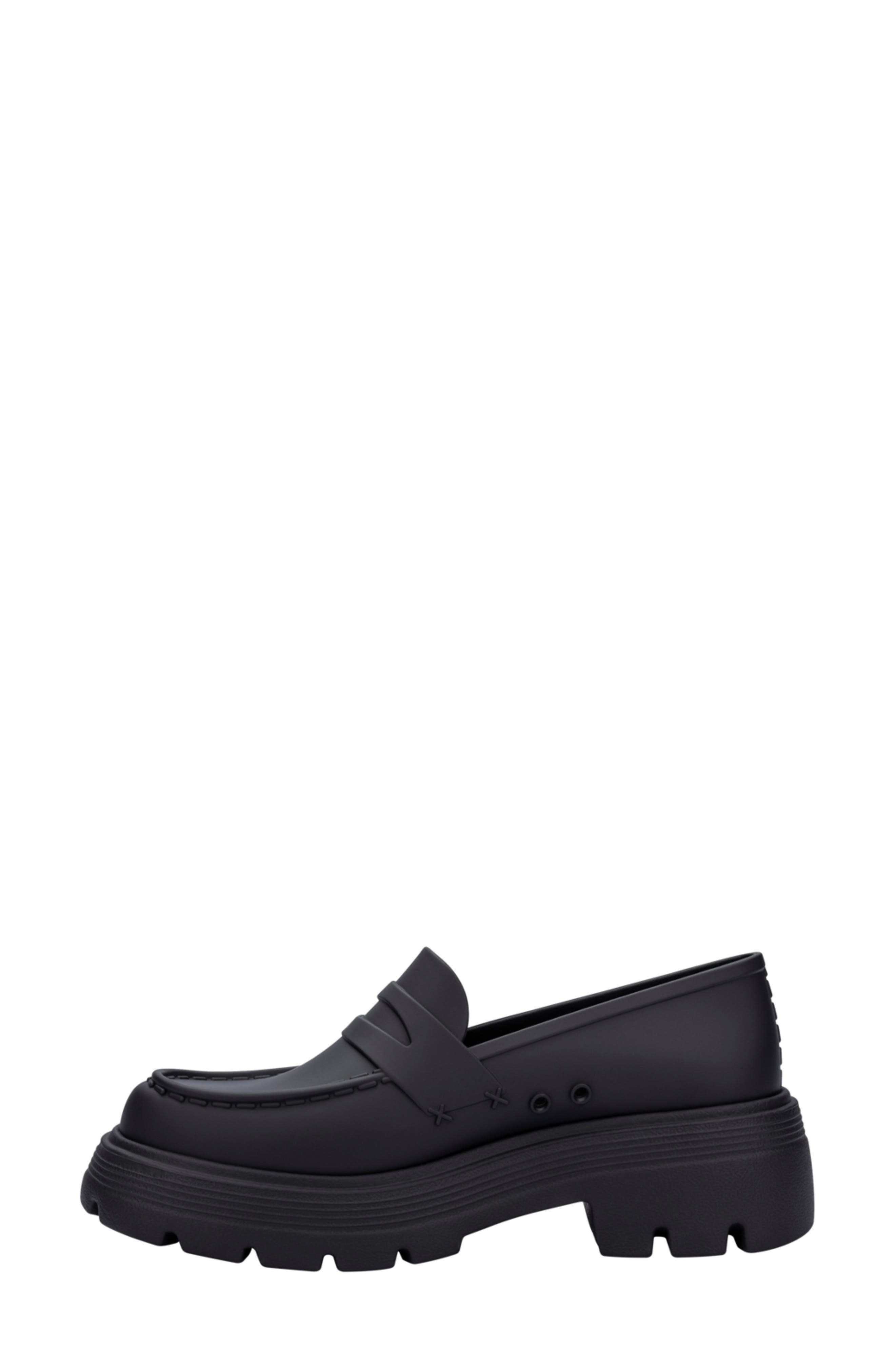 Melissa Royal Platform Penny Loafer, Alternate, color, Black