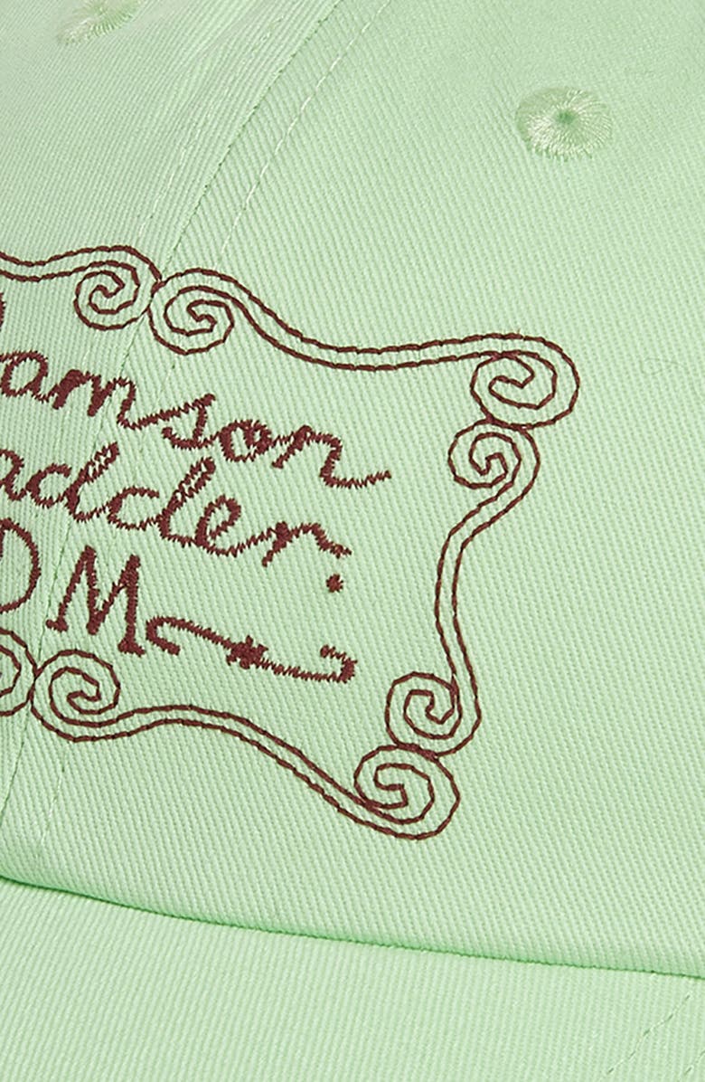 Damson Madder Logo Embroidered Baseball Cap, Alternate, color, Mint