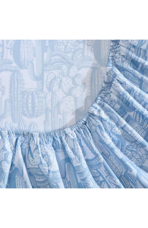 Wrangler Cactus Toile Print Microfiber Sheet Set In Blue