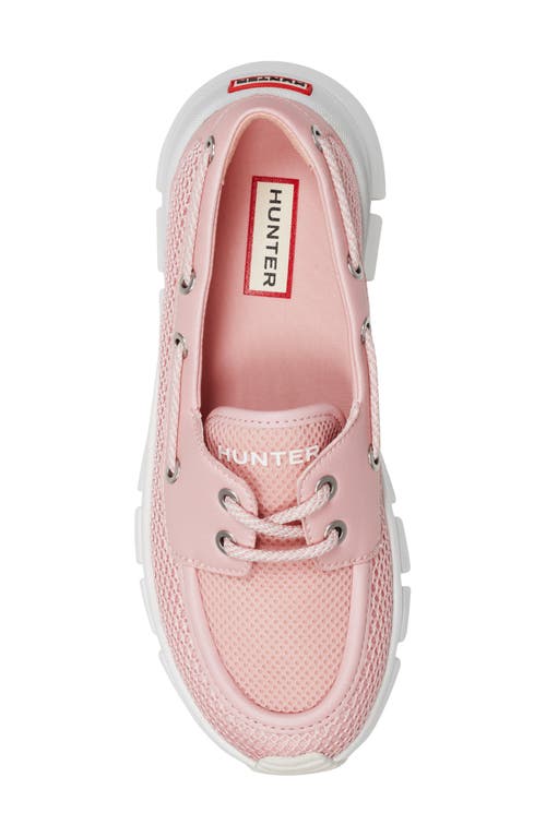 Hunter Sasa Boat Shoe In Pink