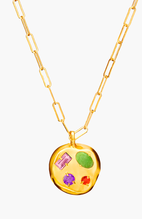 Birthdate Co. The October Birthdate Gold Pendant In October 19th - Gold