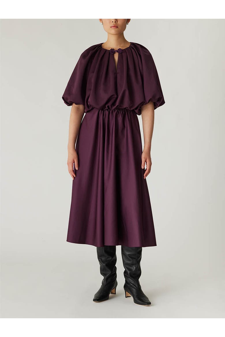 Techy Sateen Skirt, Main, color, PLUM