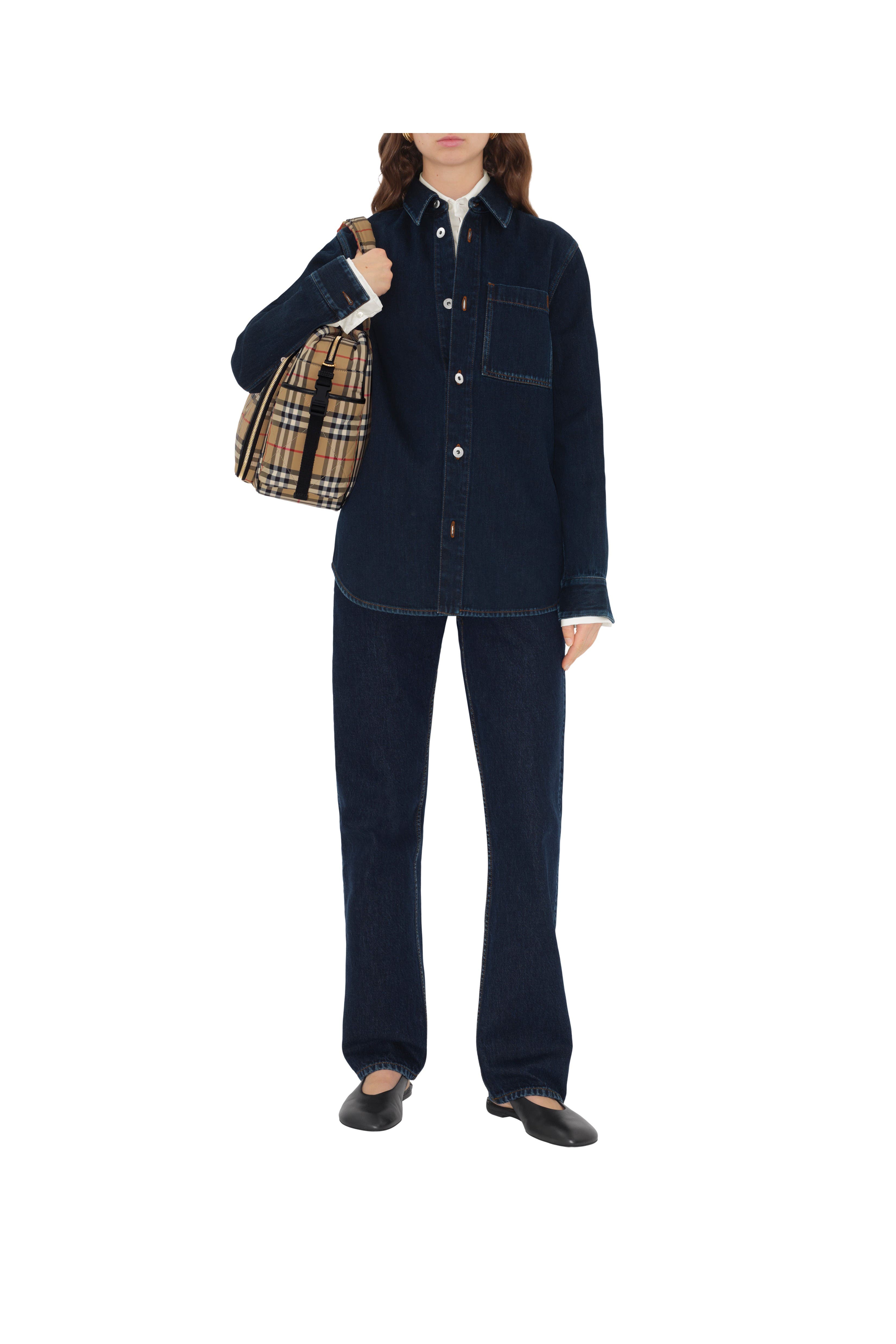 Burberry Check Baby Changing Bag, Alternate, color, Archive Beige