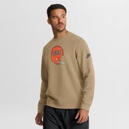 Nike Men's Nike Tan Cincinnati Bengals Swing Pass Rewind Club Pullover Sweatshirt