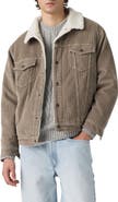 Levi's Relaxed Fit Faux Shearling Lined Corduroy Trucker Jacket