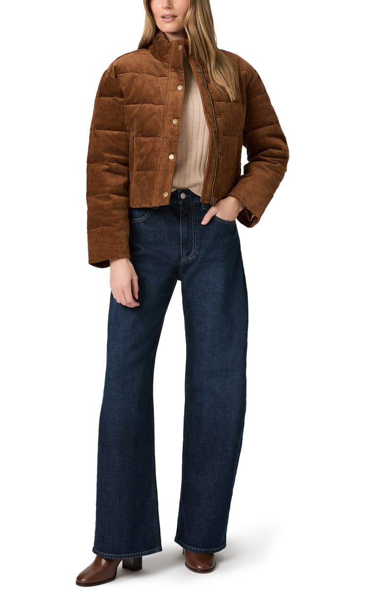 PAIGE Astor Stretch Cotton Corduroy Puffer Jacket, Alternate, color,
