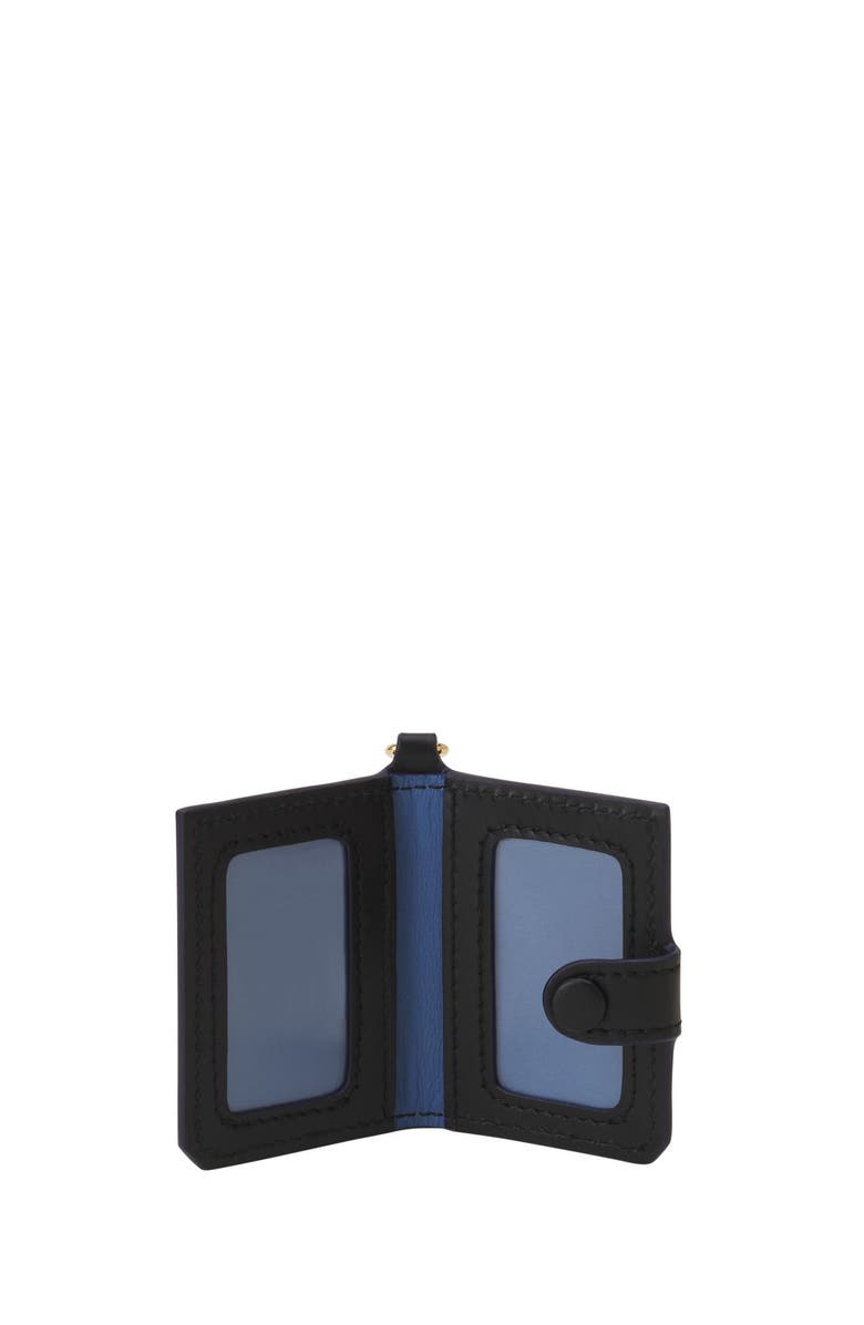 Lanvin Leather Photo Holder, Alternate, color, Black