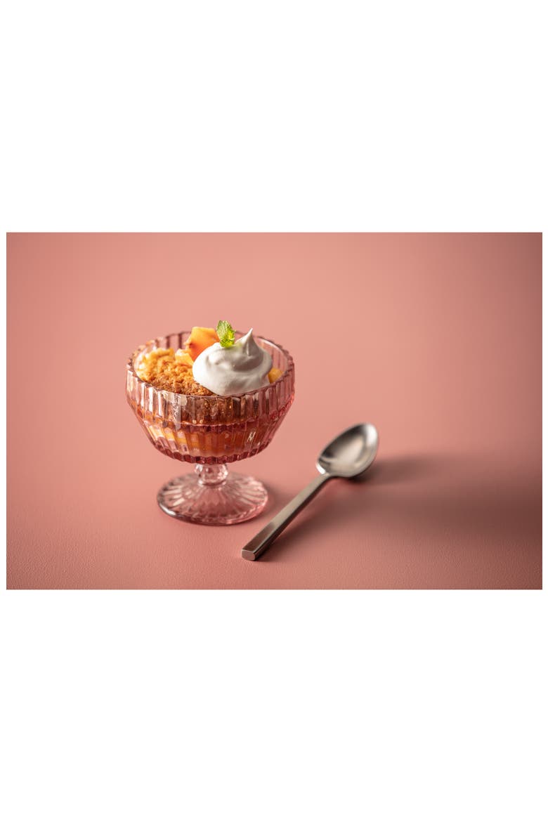 Archie Set of 6 Pink Footed Dessert Bowls, Alternate, color, PINK