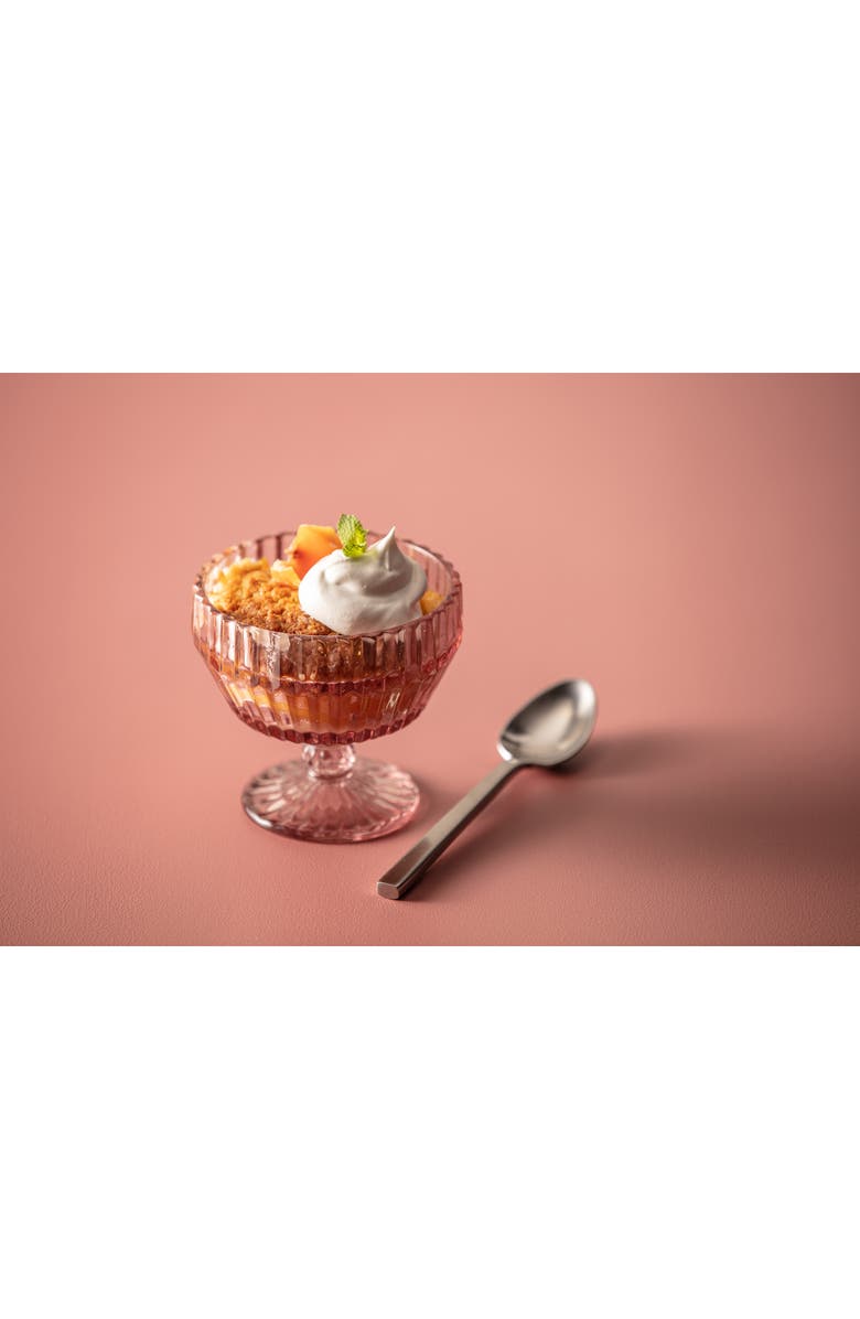 Fortessa Archie Set of 6 Pink Footed Dessert Bowls, Alternate, color, Pink