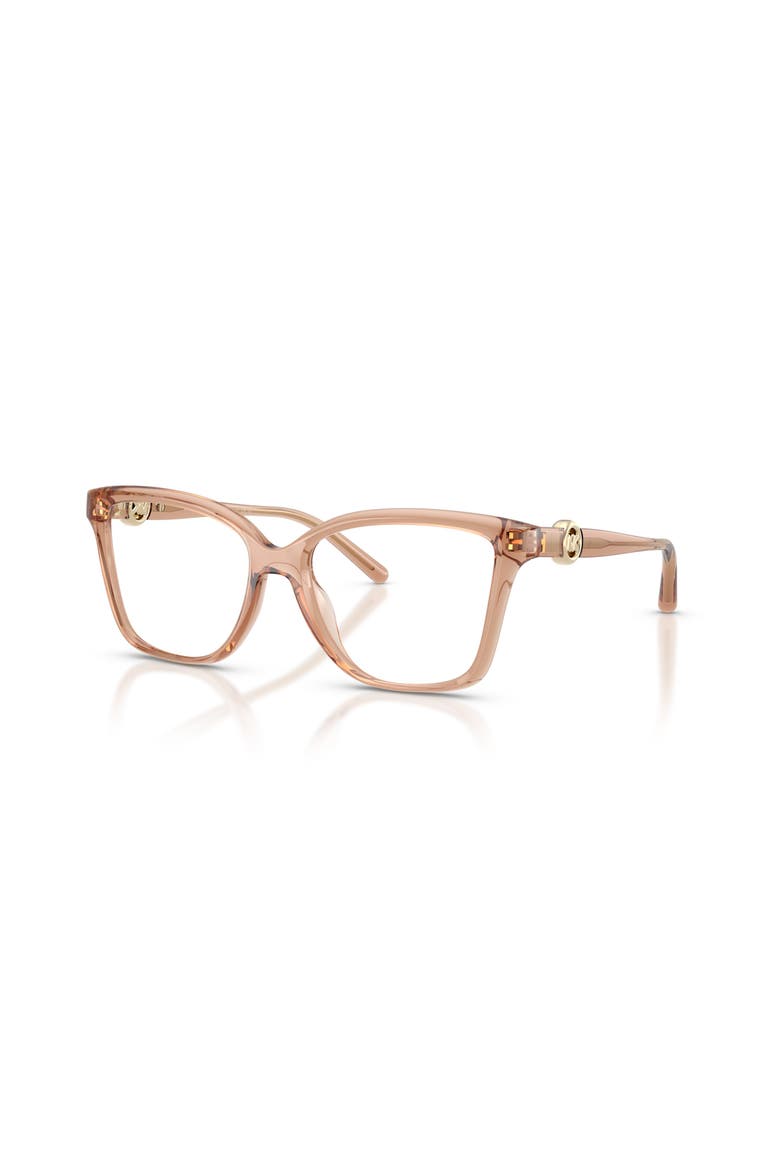 54mm Square optical glasses, Main, color, Brown