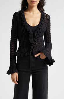 Solaris Open Stitch Cotton Blend Cardigan
