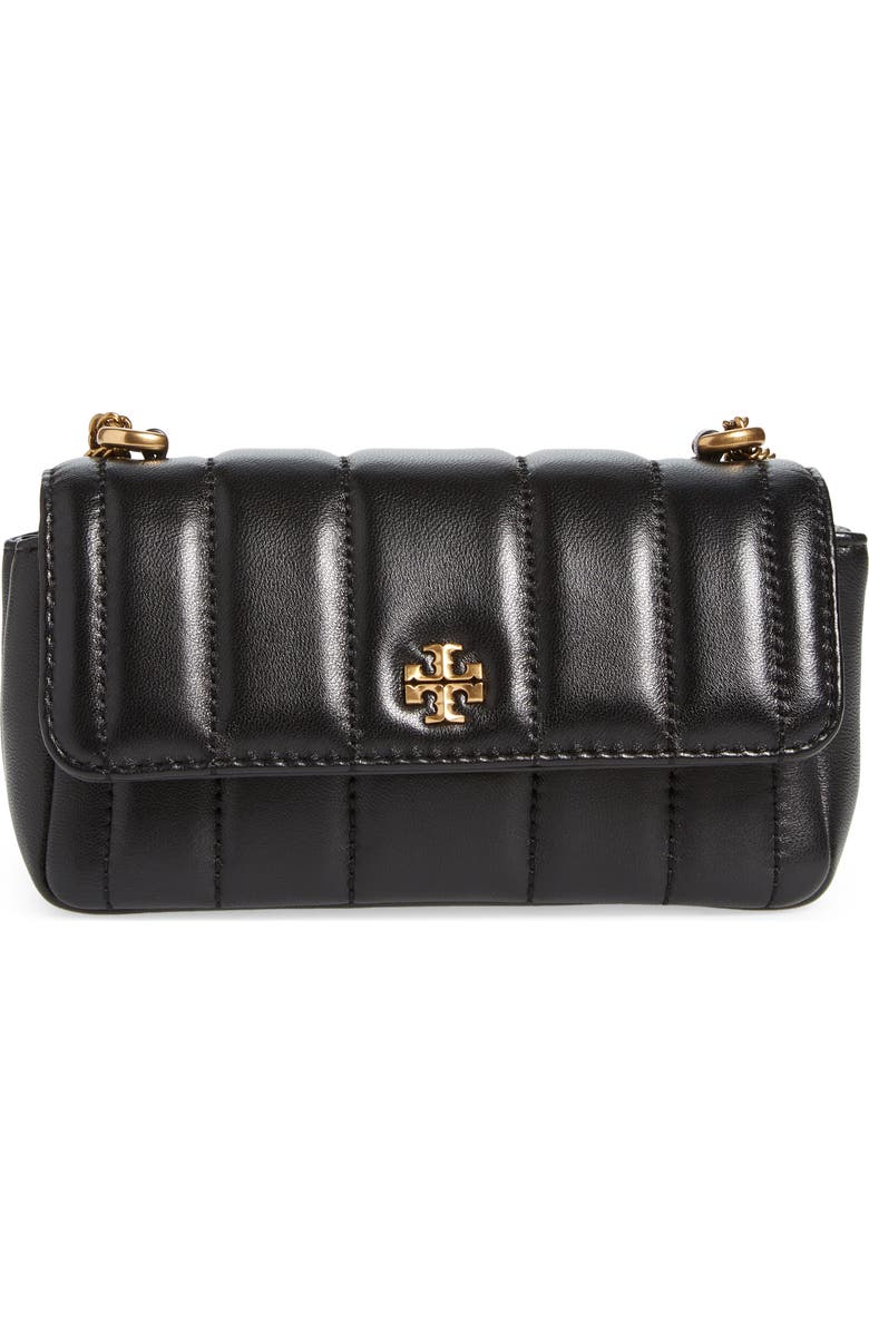 Tory Burch Mini Kira Flap Convertible Quilted Leather Shoulder Bag, Main, color,