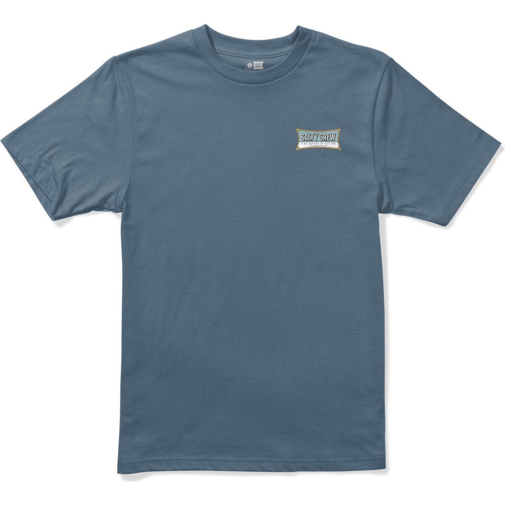 Salty Crew Kids' Essential Cotton Graphic T-shirt In Gray