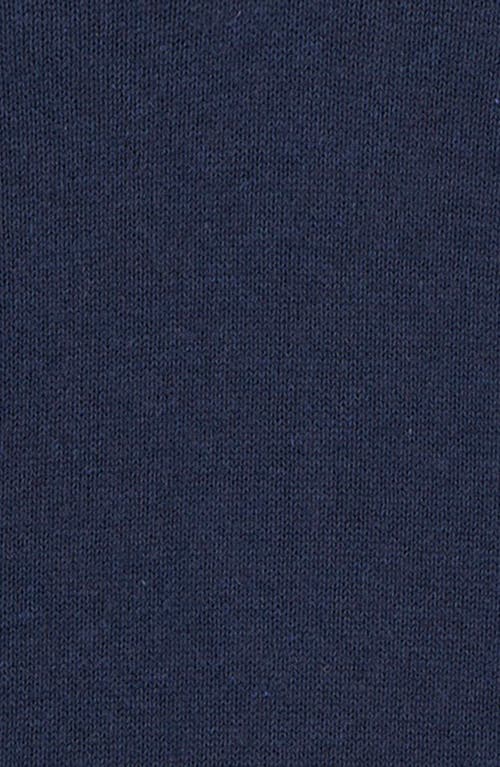 Barbour Avoch Mock Neck Cotton Half Zip Sweater In Blue