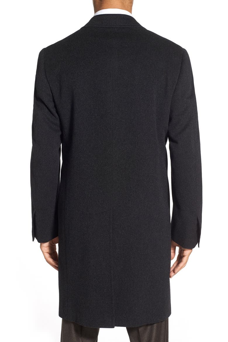 Classic Fit Wool & Cashmere Topcoat, Alternate, color, CHARCOAL