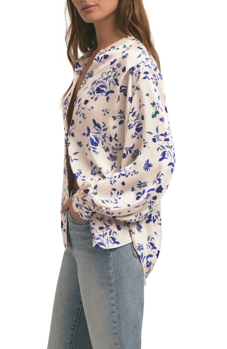 Favorite Daughter The Lauren Floral Print Shirt, Alternate, color, Pretty In Pink Flo
