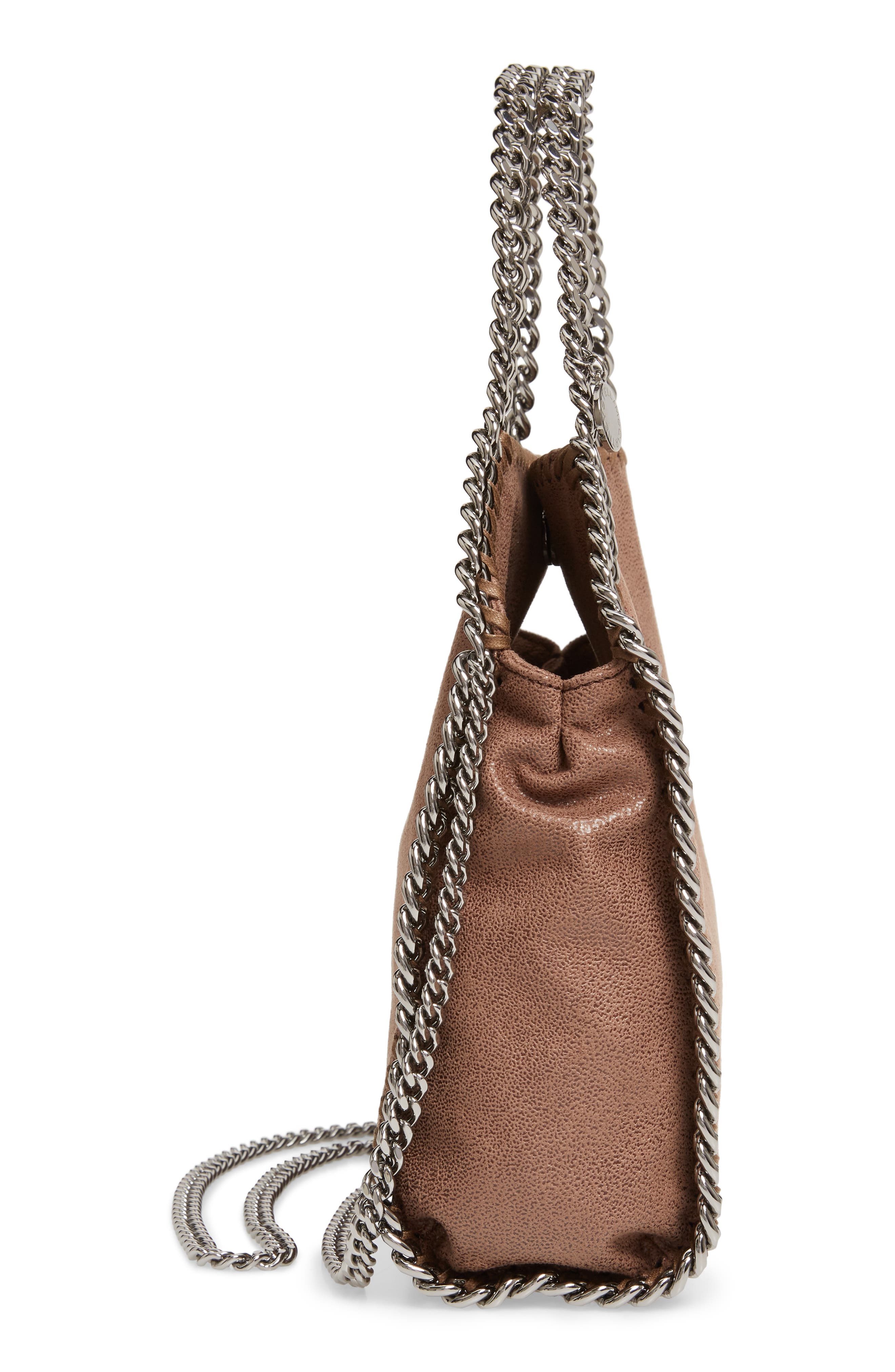 Stella McCartney Mini Falabella Faux Leather Tote, Alternate, color, 