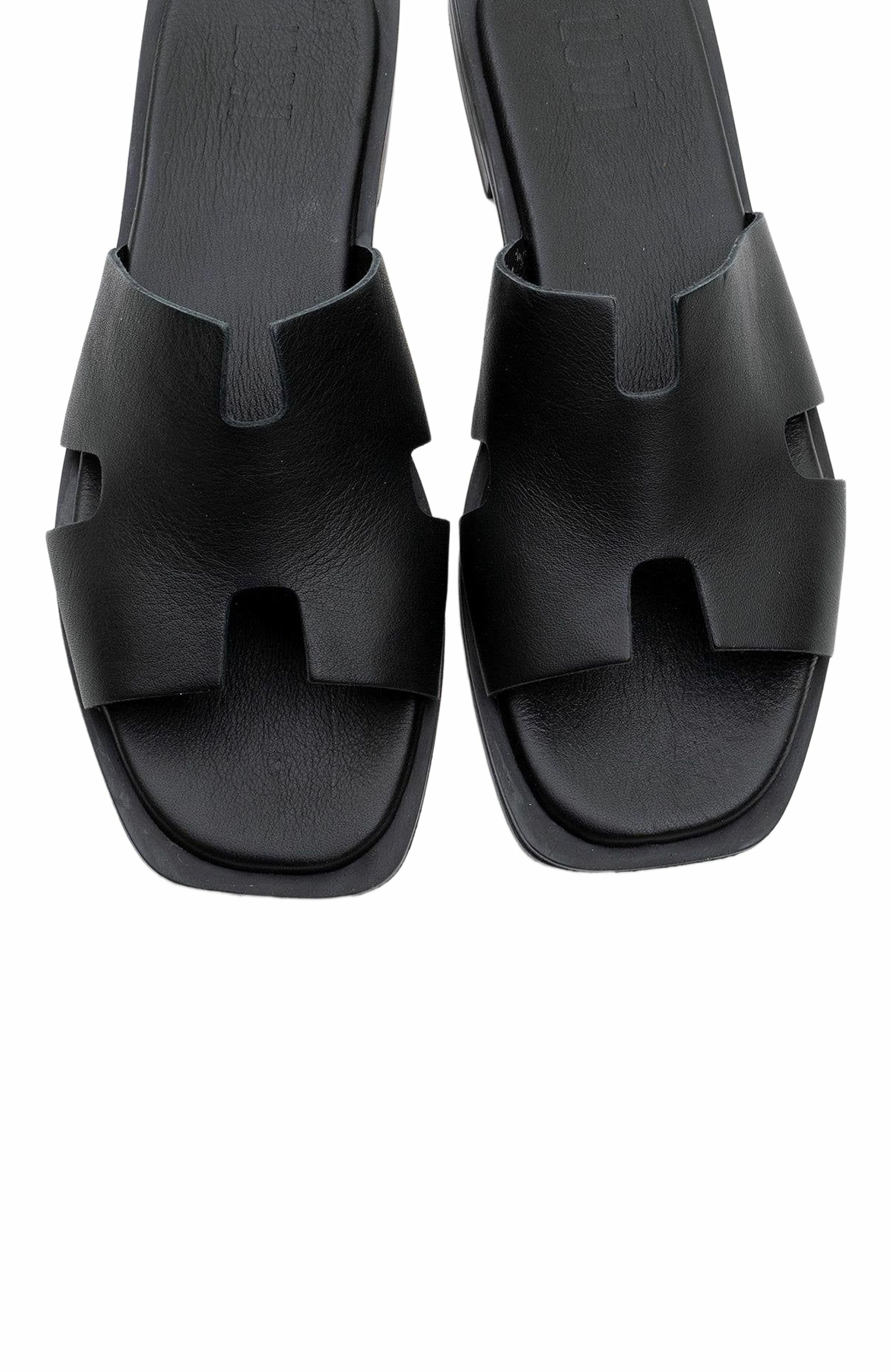 Forever & Always Shoes Jez Leather Slide Sandal, Alternate, color, 