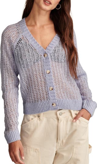 Lucky Brand Open Stitch Cardigan | Nordstrom