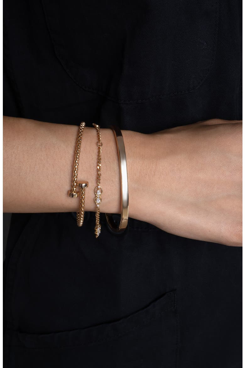 14K Gold Rectangular Bracelet, Alternate, color, 14K YELLOW GOLD