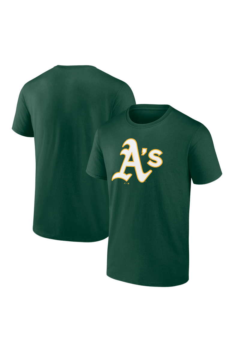 Men's Logo Athletic Green Athletics Official Logo T-Shirt, Main, color, Green