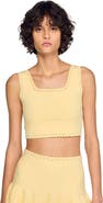 SANDRO Knit crop top