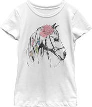 Lost Gods Girls' Dream Horse Graphic Short Sleeve T-Shirt
