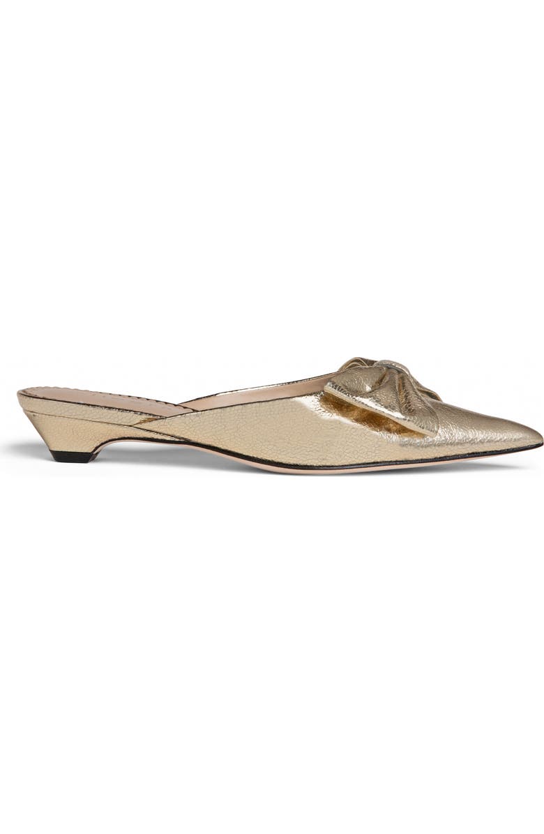 Allegra James Bowie Leather Bow Slide, Main, color,