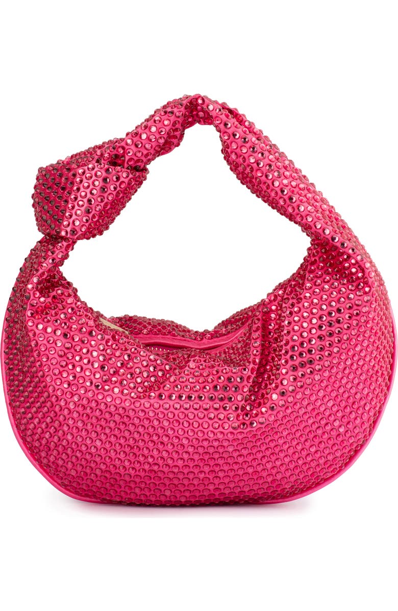 Olga Berg Juliana Crystal Top Handle Bag, Alternate, color, Fuchsia
